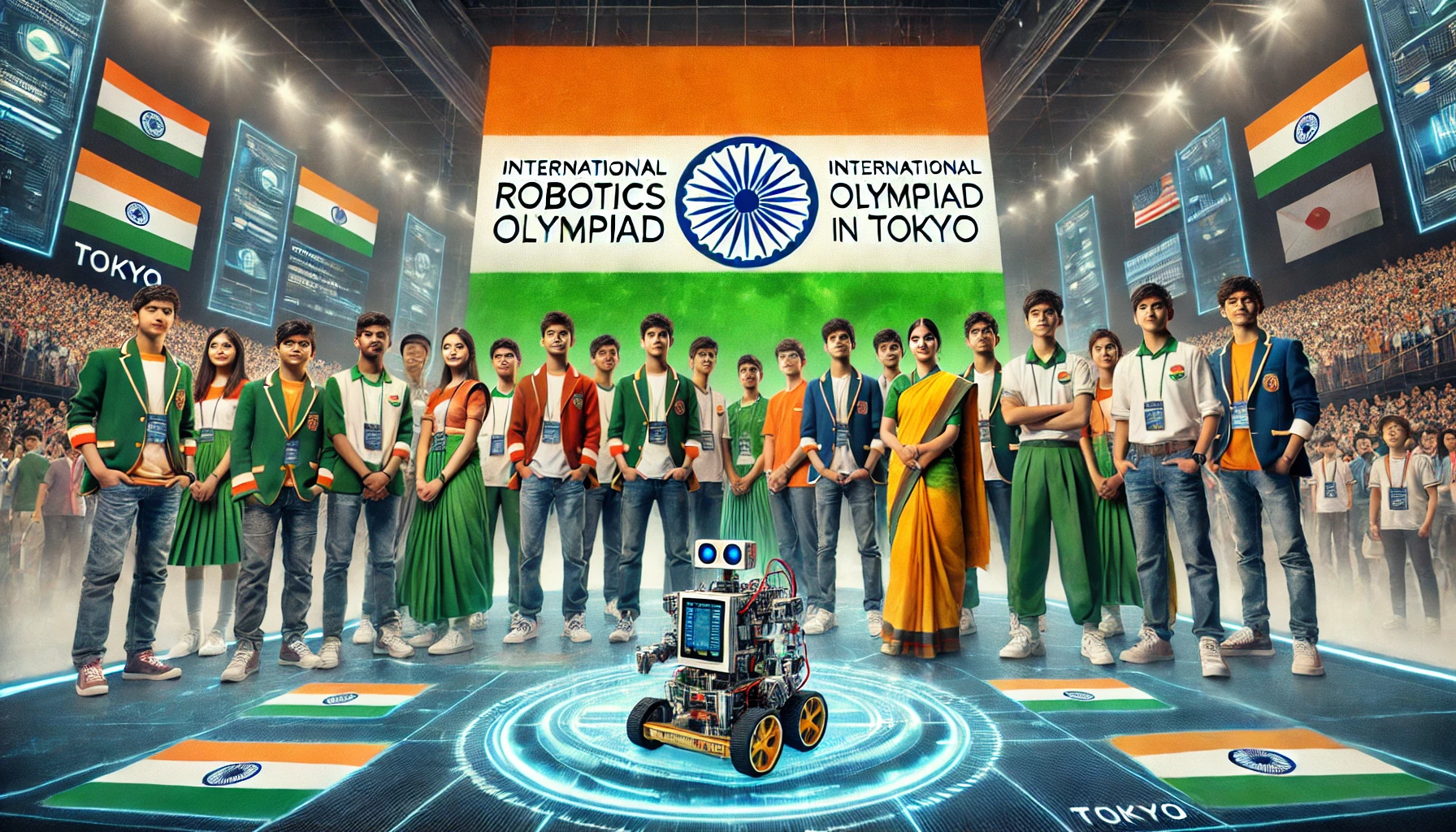 Estudiantes Indios Brillan en la Olimpiada Internacional de Robótica en Tokio